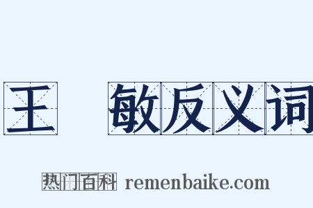 王時敏反义词是什么意思的图片